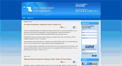 Desktop Screenshot of marylandlawyerblog.com